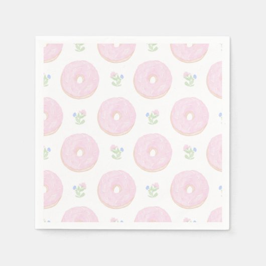 Serviette En Papier Donut Sweet sur mesure Premier anniversaire (Devant)