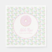 Serviette En Papier Donut Sweet sur mesure Premier anniversaire (Devant)