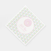 Serviette En Papier Donut Sweet sur mesure Premier anniversaire (Coin)