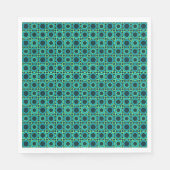 Serviette En Papier Donut turquoise Avec Menthe (Devant)