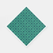 Serviette En Papier Donut turquoise Avec Menthe (Coin)
