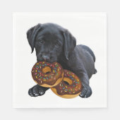 Serviette En Papier Donuts - Black Lab (Devant)