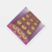 Serviette En Papier Donuts Danser Whimsical Doughnut Caractères (Coin)