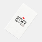 SERVIETTE EN PAPIER DONUTS ET AMOUR (Coin)