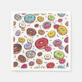 Serviette En Papier Donuts seamless pattern (Devant)