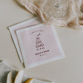 Serviette En Papier Doodart rétro lunaire | Napkins Mariage