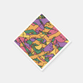 Serviette En Papier Doodle désordonné festif (Coin)