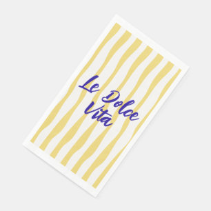 Serviette En Papier doodle la Dolce Vita carte d'été