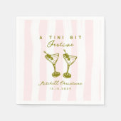 Serviette En Papier Doodle Martini Festive Funky Christmas Party (Devant)