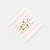 Serviette En Papier Doodle Martini Festive Funky Christmas Party (Coin)
