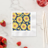 Serviette En Papier Doodles de Bloom Ensoleillé (En situation)