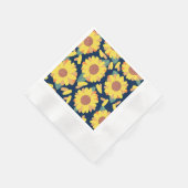 Serviette En Papier Doodles de Bloom Ensoleillé (Coin)