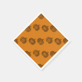 Serviette En Papier Doodles d'Halloween boho mandala citrouilles Autom (Coin)