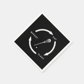 Serviette En Papier Dormir Répéter Lacrosse Sport Ventilateur Dire (Coin)