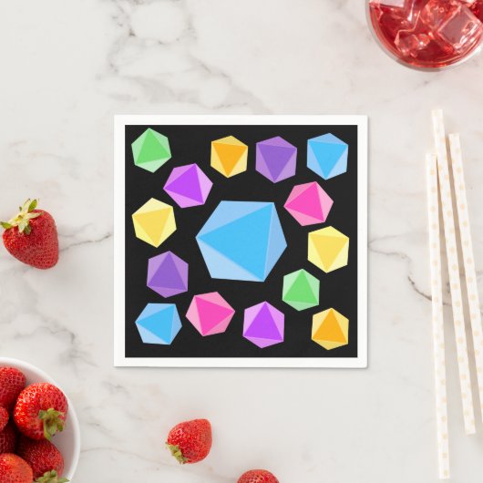 Serviette En Papier Dose arc-en-ciel (En situation)