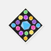 Serviette En Papier Dose arc-en-ciel (Coin)