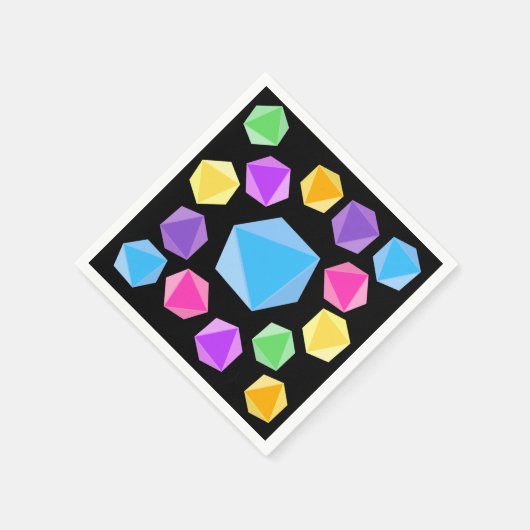 Serviette En Papier Dose arc-en-ciel (Coin)