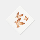 Serviette En Papier Doses dorées brillantes (Coin)