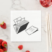 Serviette En Papier Dossier Accordéon (En situation)