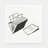 Serviette En Papier Dossier Accordéon (Devant)