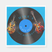 Serviette En Papier Dossier des guitares électriques psychédéliques d' (Devant)