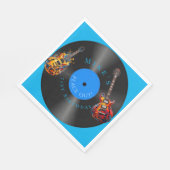 Serviette En Papier Dossier des guitares électriques psychédéliques d' (Coin)