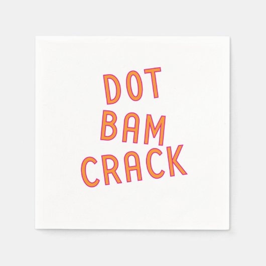Serviette En Papier Dot Bam Crack Mahjong Papier Naples (Devant)