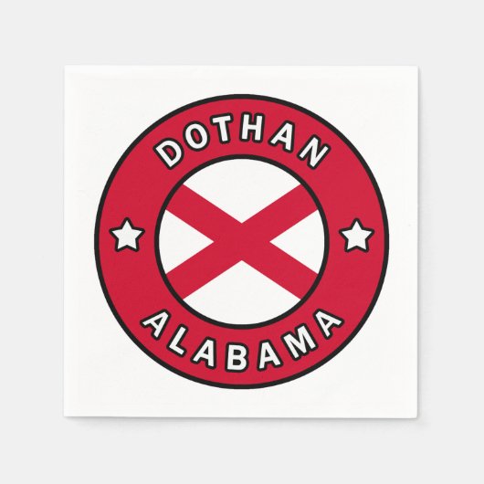 Serviette En Papier Dothan Alabama (Devant)