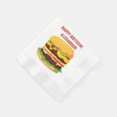 Serviette En Papier Double Cheeseburger Custom Party Papier serviettes (Coin)