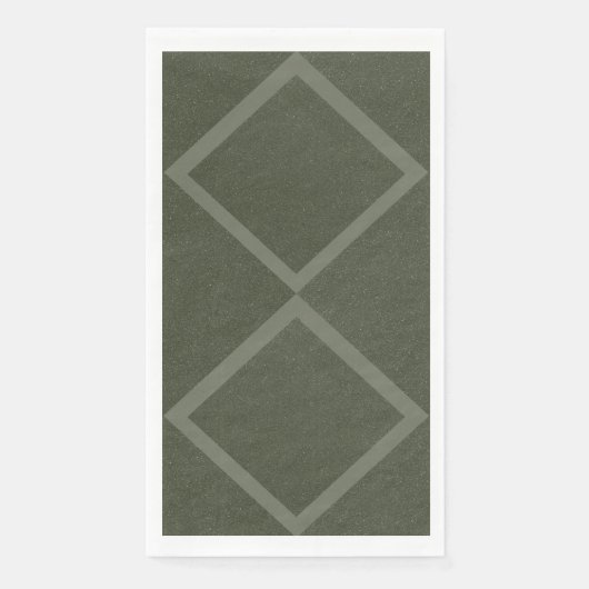 Serviette En Papier Double diamant Moss Napkin (Devant)