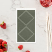 Serviette En Papier Double diamant Moss Napkin (En situation)