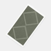 Serviette En Papier Double diamant Moss Napkin (Coin)