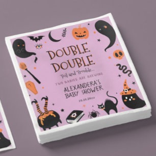 Serviette En Papier Double Double Jumeaux Baby Shower Halloween