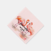 Serviette En Papier Double Flamant rose Famille Réunion Essentials (Coin)