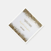 Serviette En Papier Double mixte adulte fête d'anniversaire | Blanc do (Coin)