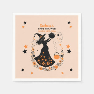 Serviette En Papier Double Trouble Brew - Un Baby shower Halloween jum