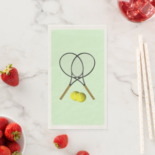 Serviette En Papier Doubles de tennis Green