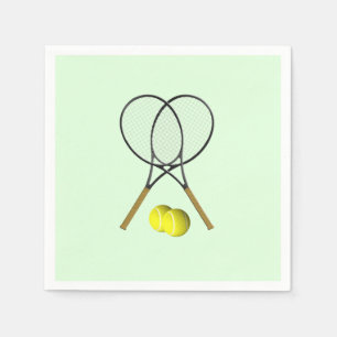 Serviette En Papier Doubles de tennis Green