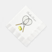 Serviette En Papier Doubles Tennis Sport Custom (Coin)