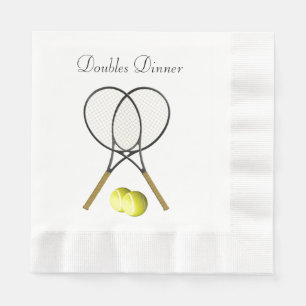Serviette En Papier Doubles Tennis Sport Custom