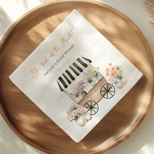 Serviette En Papier Douce arrivée sur le marché floral Fête de mariage