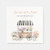 Serviette En Papier Douce arrivée sur le marché floral Fête de mariage (Devant)