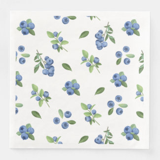 Serviette En Papier Douce Baby Shower aux Myrtilles