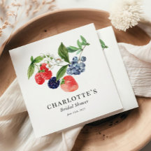 Douce Baie Aquarelle Rouge Bleu Mariage