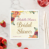 Serviette En Papier Douce Fête de Mariage d'Automne (En situation)