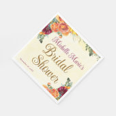 Serviette En Papier Douce Fête de Mariage d'Automne (Coin)
