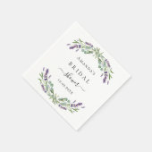 Serviette En Papier Douce fête de mariage lavande eucalyptus verdure (Coin)