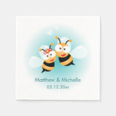 Serviette En Papier Douce Fête de Mariage Prévue Pour Être Mignonne (Devant)