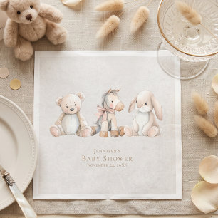 Serviette En Papier Douce Fête de Naissance de Bébé Jouet Neutre de Ge