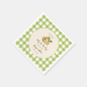 Serviette En Papier Douce Fête de Naissance de Légumes de Producteur L